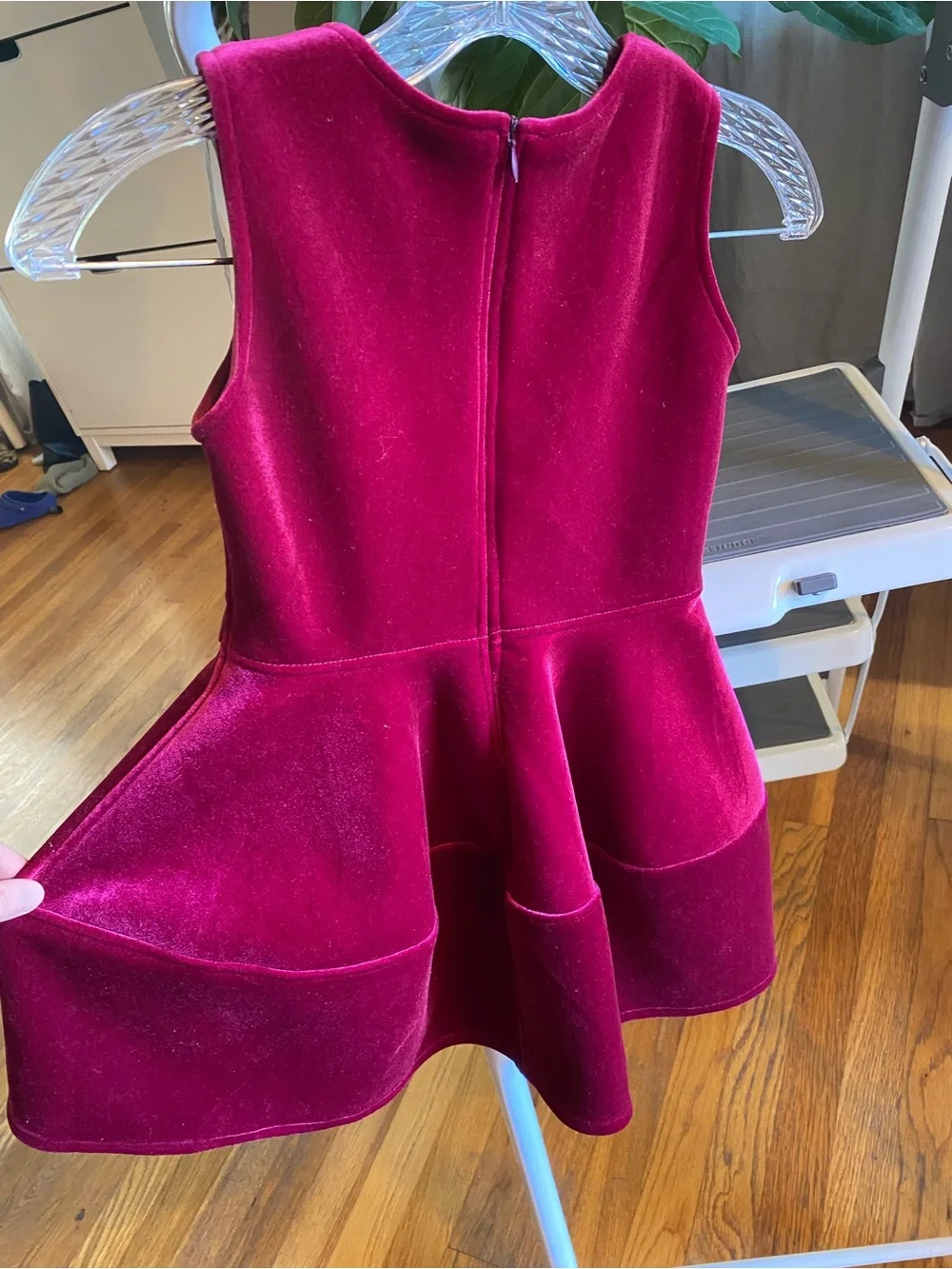 Stilnyashka Girls Pink Velvet Party Dress Size 6-7